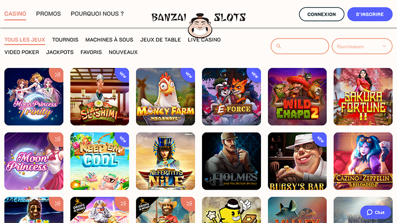 Jeux Banzai Slots Casino