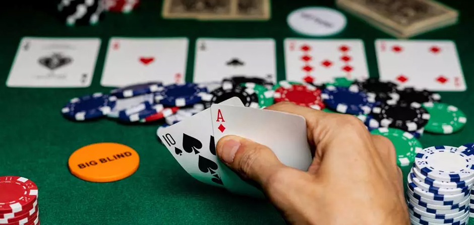 Symbole De Classement Des Mains De Poker Mis Cartes À Jouer Dans